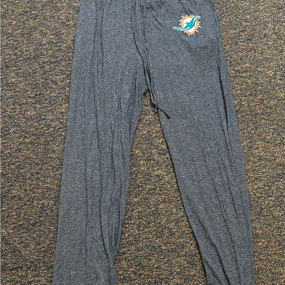 NFL Gray Miami Dolphins Sweatpants Men’s Size Medium - Picture 1 of 3
